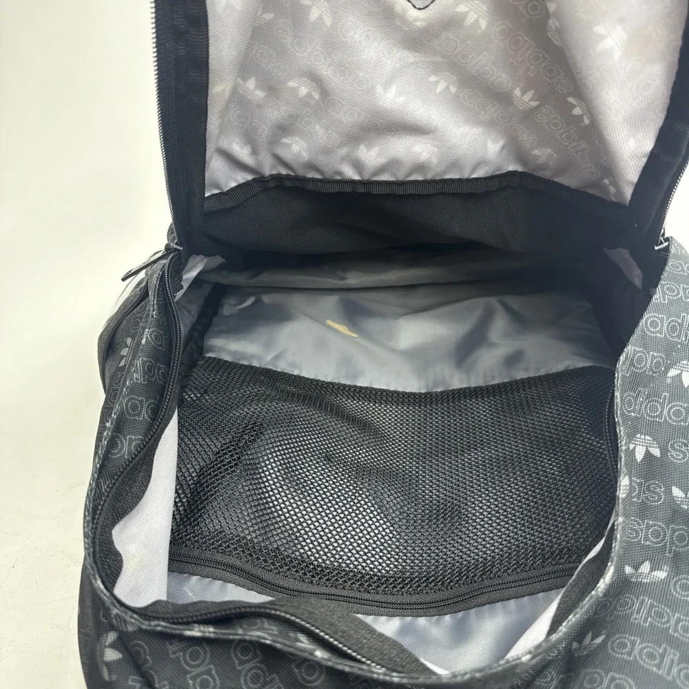 Adidas Original Black Backpack Black And White Great Condition
